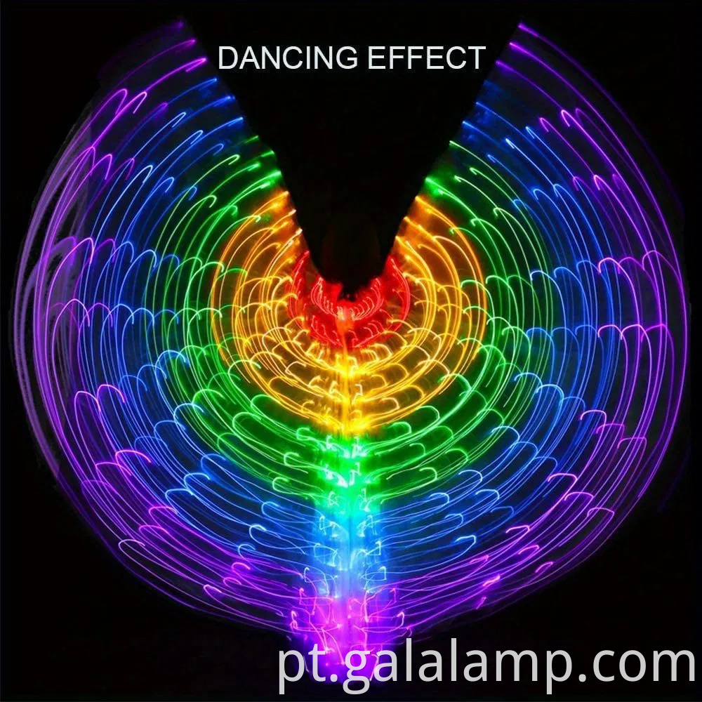 Iluminar led Isis Wings Belly Dance Carnival Rave Trajes